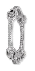 Sterling Silver CZ Bangle