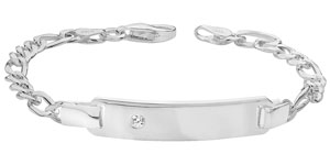 Sterling Silver Figaro Bracelet