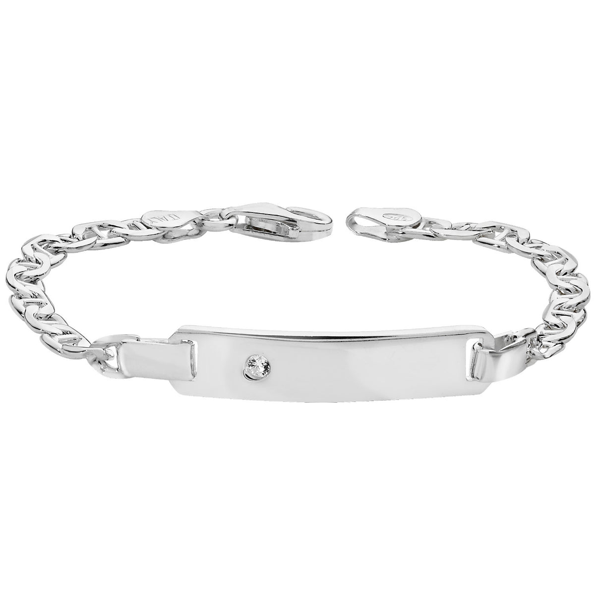 Sterling Silver ID Bracelet