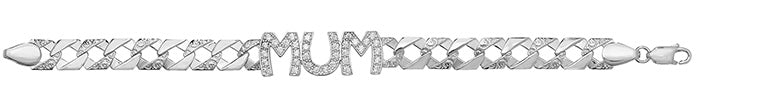 Sterling Silver Mum Bracelet