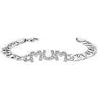 Sterling Silver Mum Bracelet