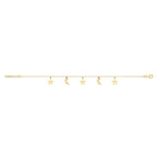 Gold Plated Sterling Silver Charm Bracelet