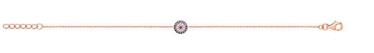 Rose Gold Plated Sterling Silver Bracelet