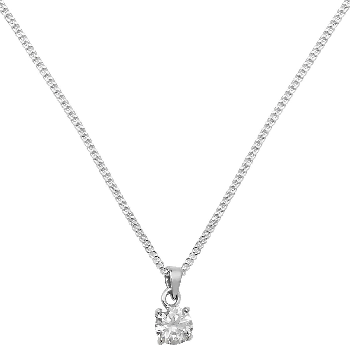 Sterling Silver CZ Necklet