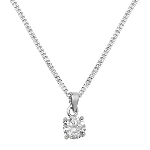 Sterling Silver CZ Necklet