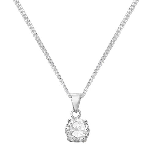 Sterling Silver CZ Necklet