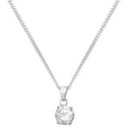 Sterling Silver CZ Necklet