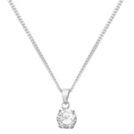 Sterling Silver CZ Necklet