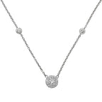 Sterling Silver CZ Necklet
