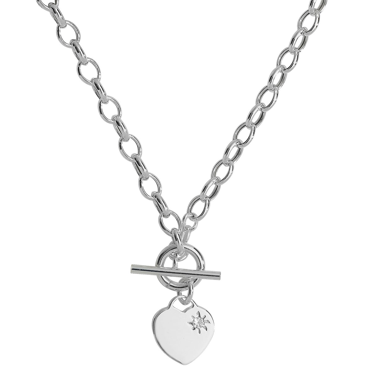 Sterling Silver CZ Necklet