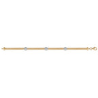 Gold Plated Sterling Silver Bracelet G3257B