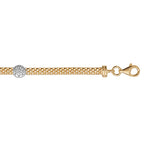 Gold Plated Sterling Silver Bracelet G3257B