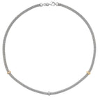 Sterling Silver CZ Necklet G3258