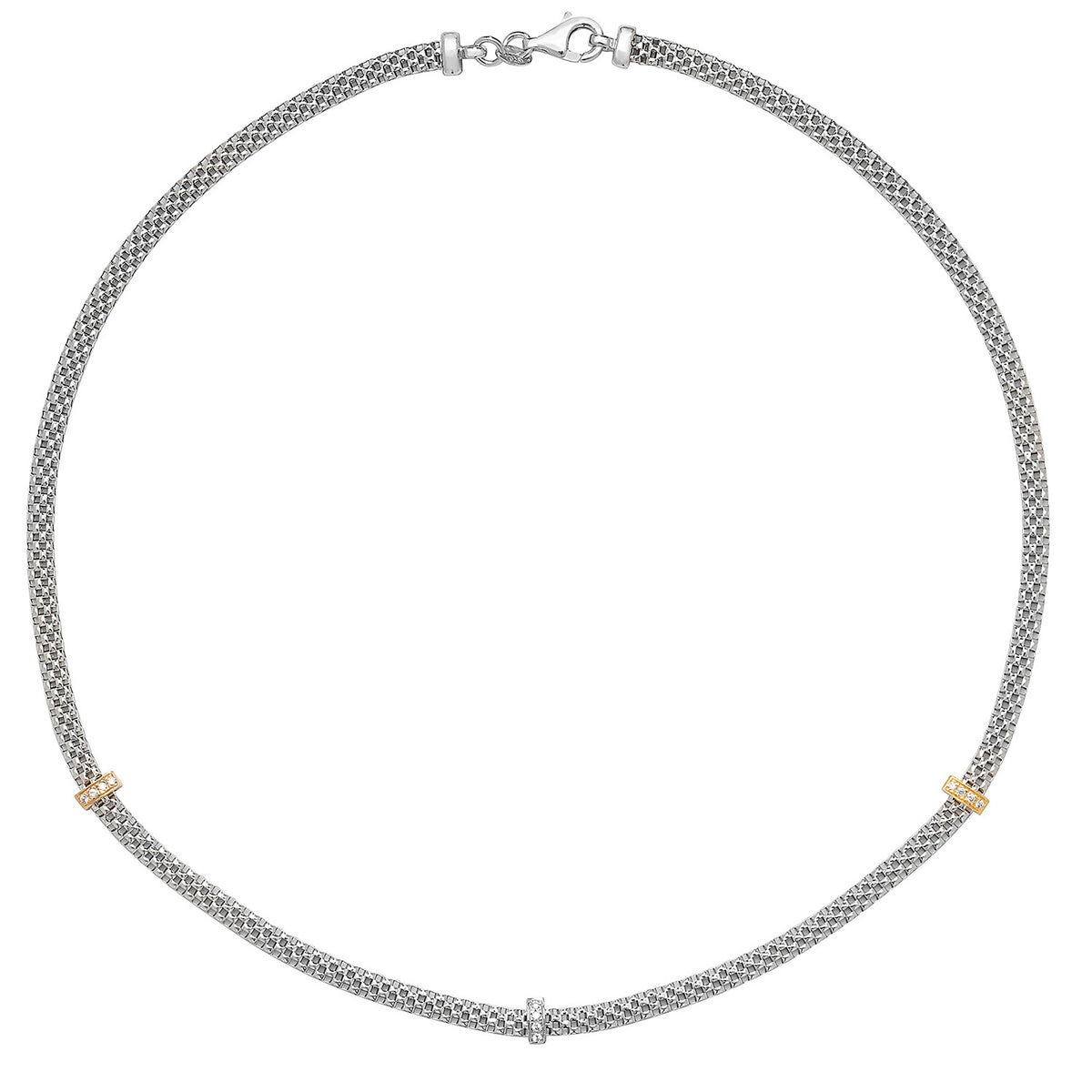 Sterling Silver CZ Necklet G3258