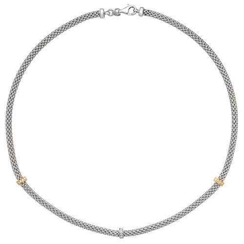 Sterling Silver CZ Necklet G3258