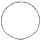 Sterling Silver CZ Necklet G3258