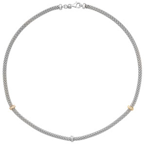Sterling Silver CZ Necklet G3258