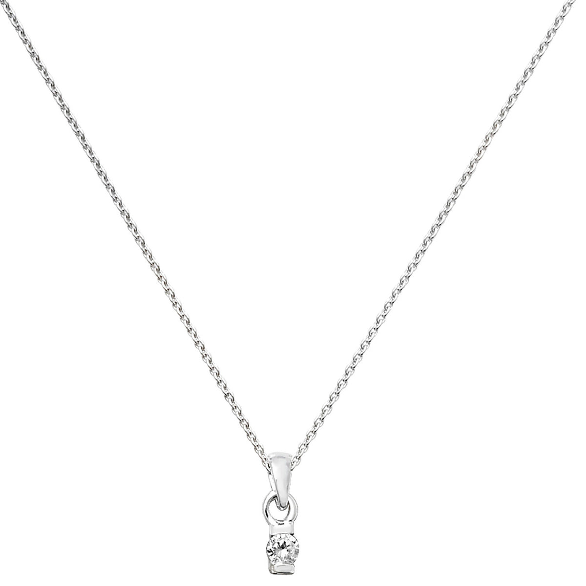 Sterling Silver CZ Necklet
