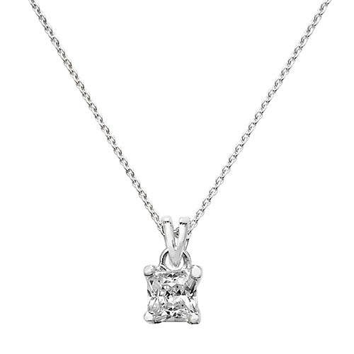 Sterling Silver CZ Necklet