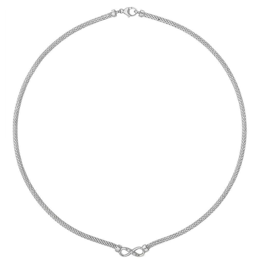Sterling Silver CZ Necklet