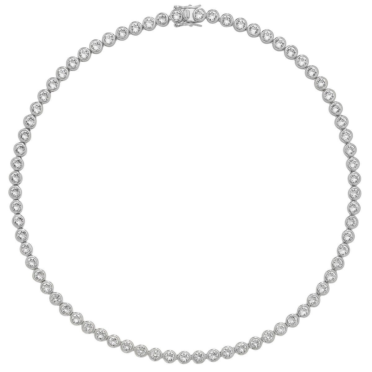 Sterling Silver CZ Necklet