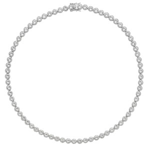 Sterling Silver CZ Necklet
