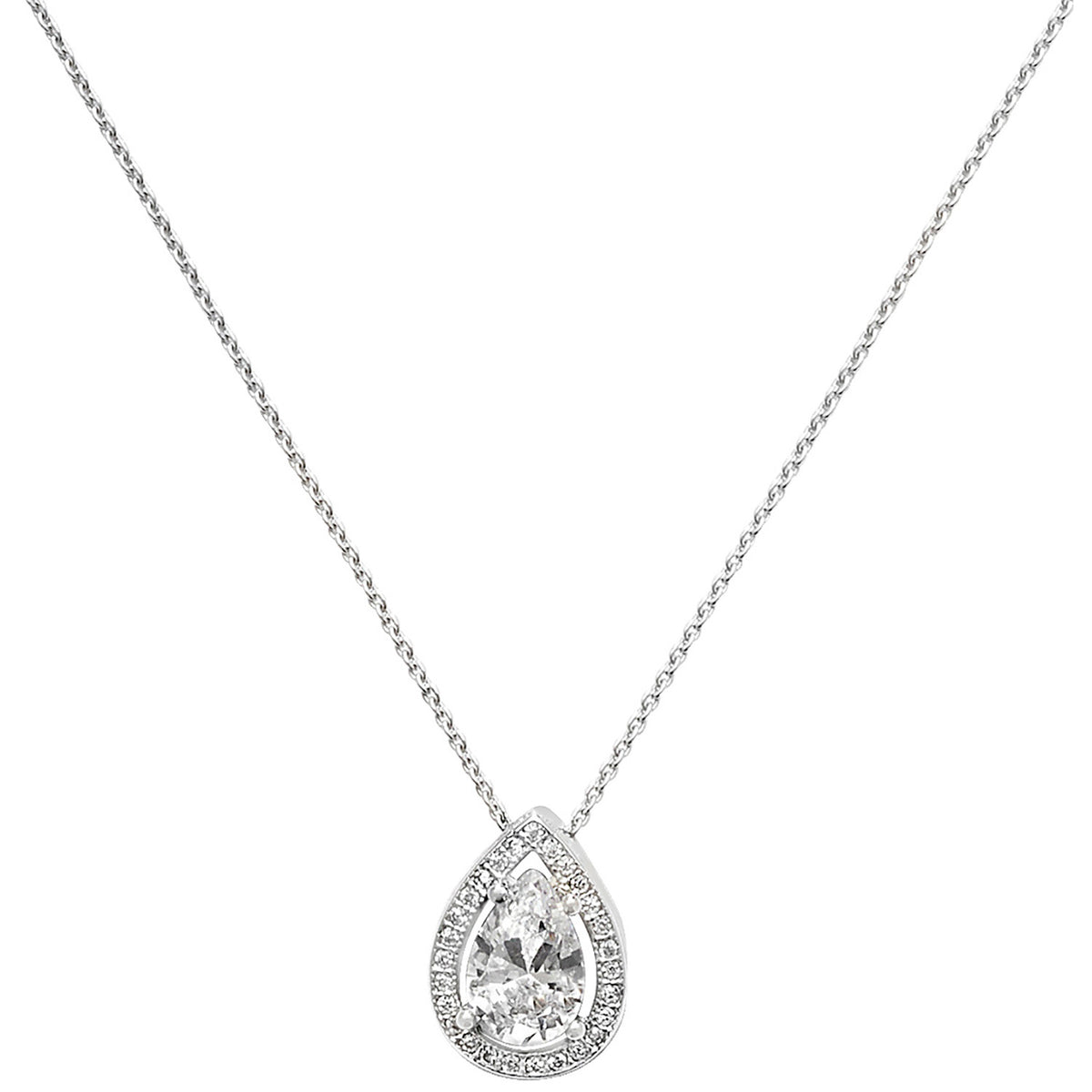 Sterling Silver CZ Necklet