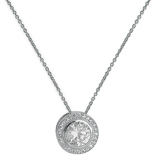 Sterling Silver CZ Necklet