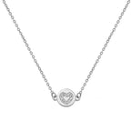 Sterling Silver CZ Necklet