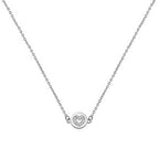 Sterling Silver CZ Necklet