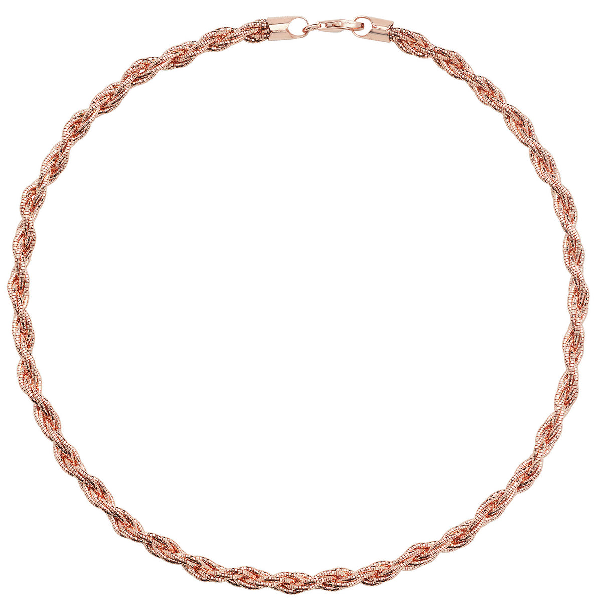 Rose Gold Plated Sterling Silver Necklet