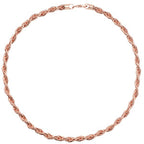 Rose Gold Plated Sterling Silver Necklet