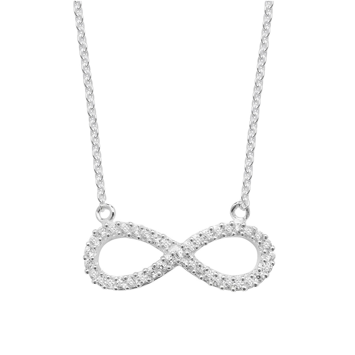 Sterling Silver CZ Necklet
