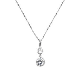 Sterling Silver CZ Necklet