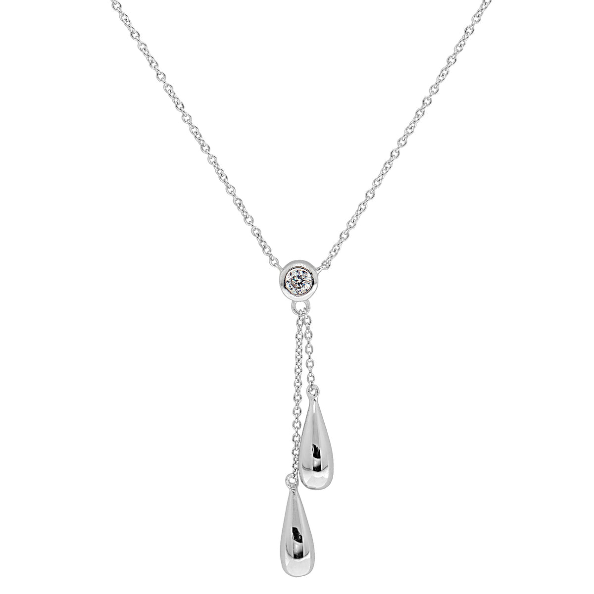Sterling Silver CZ Necklet