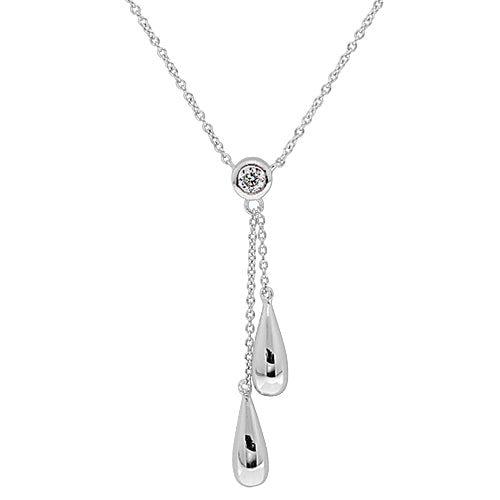Sterling Silver CZ Necklet
