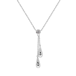 Sterling Silver CZ Necklet