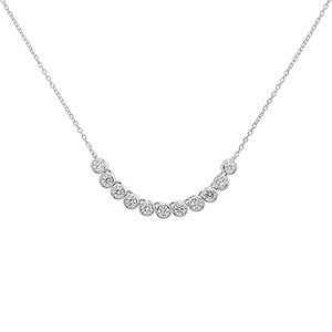 Sterling Silver CZ Necklet