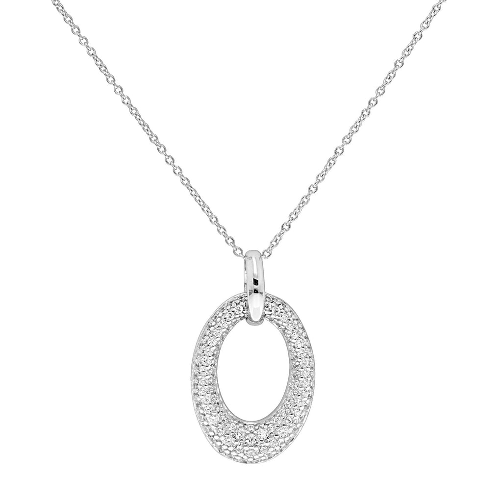 Sterling Silver CZ Necklet