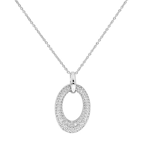 Sterling Silver CZ Necklet