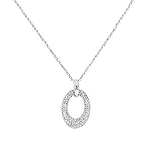 Sterling Silver CZ Necklet