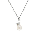 Sterling Silver Pearl Necklet