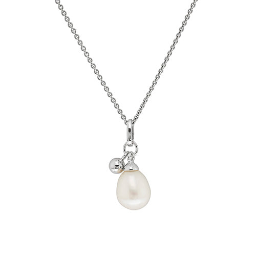 Sterling Silver Pearl Necklet