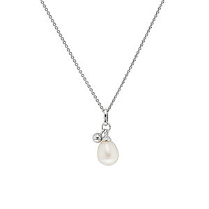 Sterling Silver Pearl Necklet