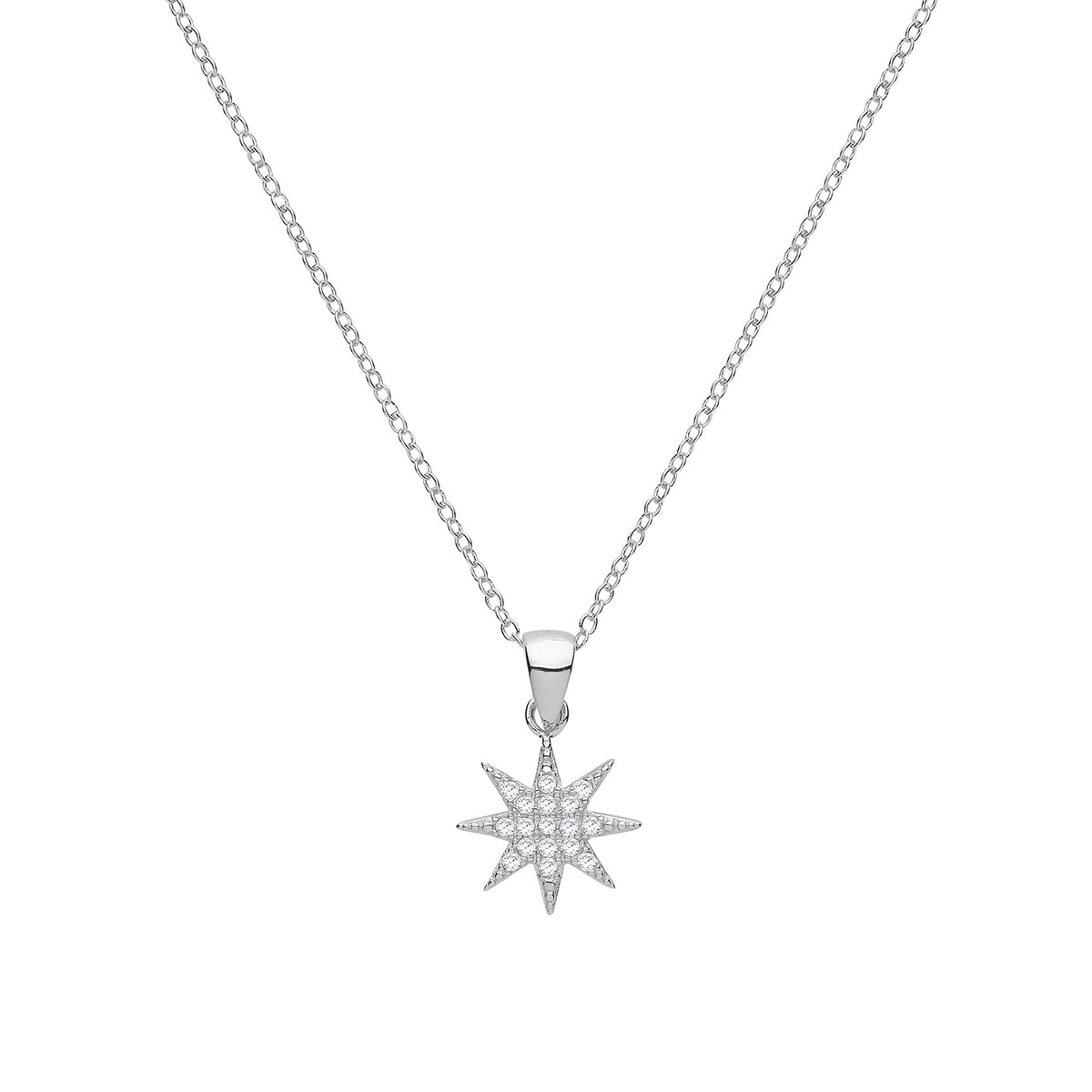 Sterling Silver CZ Necklet