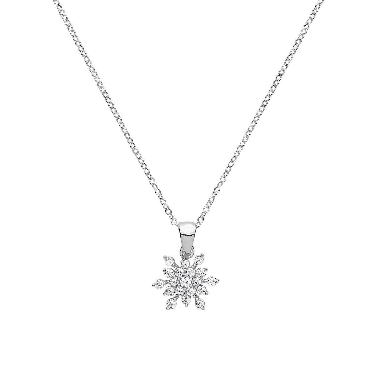 Sterling Silver CZ Necklet
