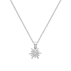 Sterling Silver CZ Necklet