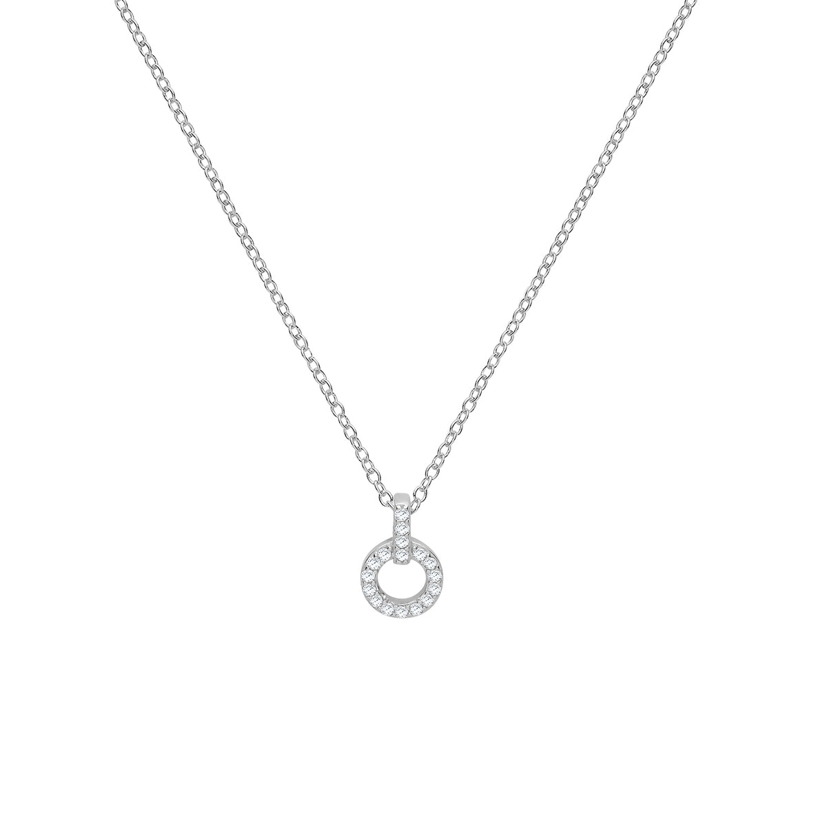 Sterling Silver CZ Necklet