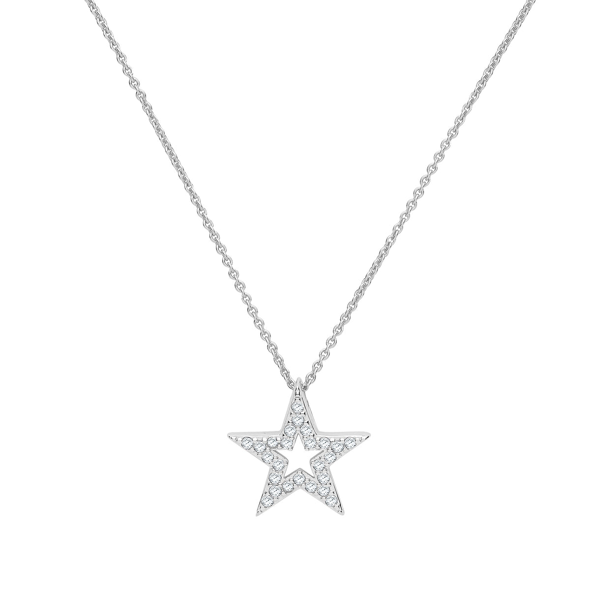 Sterling Silver CZ Necklet