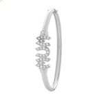 Sterling Silver CZ Bangle
